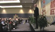Gov. Rick Scott addresses a large crowd at the Ocean Center in Daytona 
